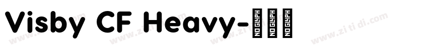 Visby CF Heavy字体转换